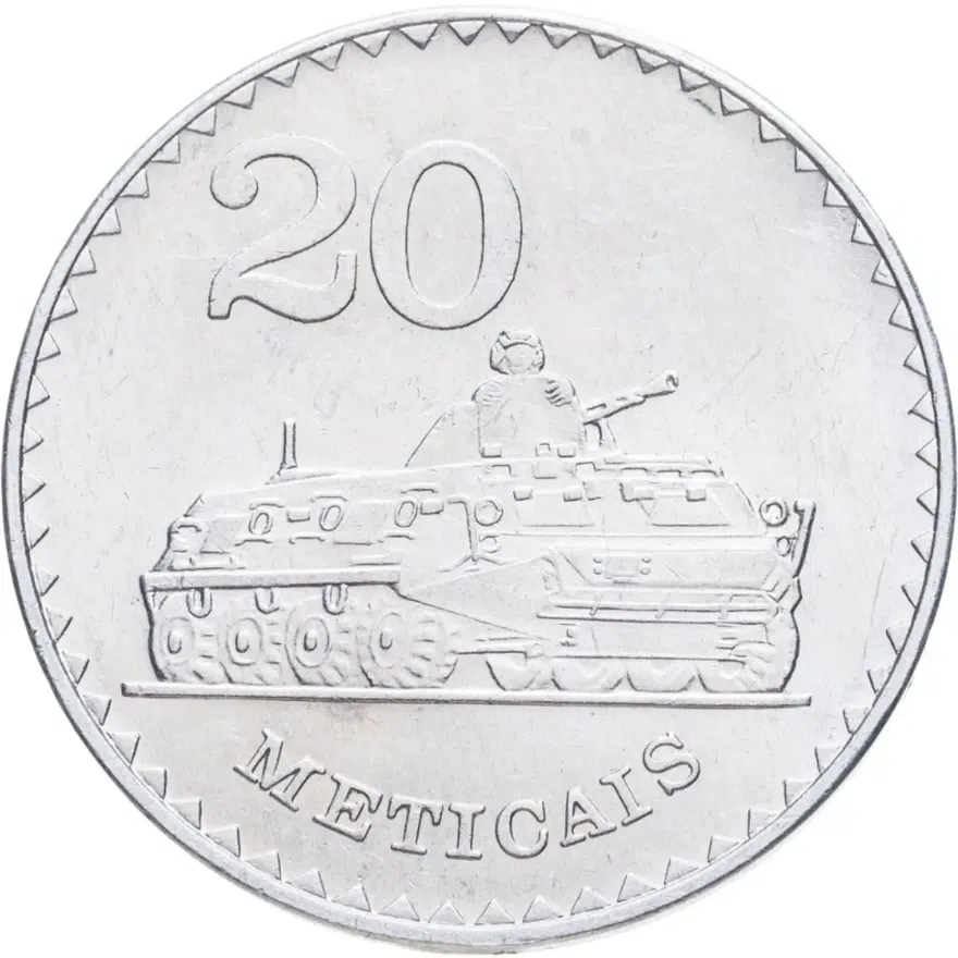 Мозамбик 20 метикалов (meticais) 1986