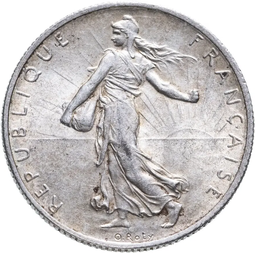Франция 2 франка (francs) 1916