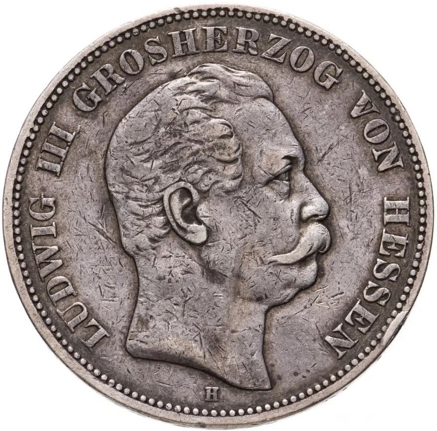 Германия (Империя) 5 марок (mark) 1876 H