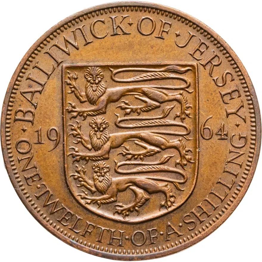 Джерси 1/12 шиллинга (shilling) 1964, реверс