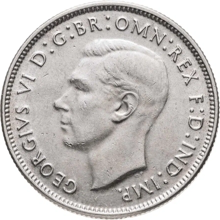 Австралия 1 флорин (florin, 2 шиллинга) 1942   без обозначения монетного двора, реверс