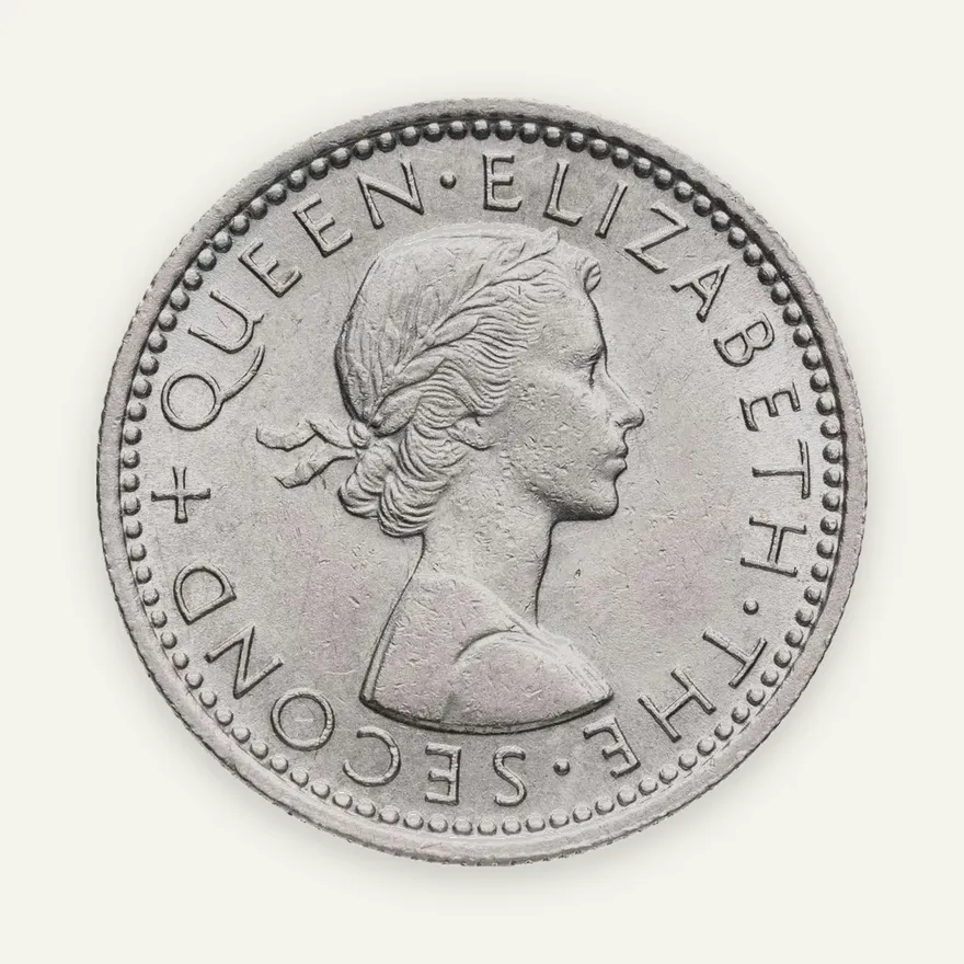 Новая Зеландия 6 пенсов (pence) 1964, реверс