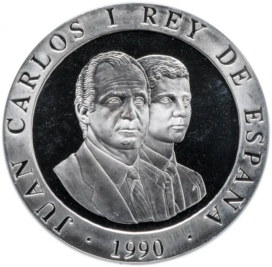 Испания 2000 песет (pesetas) 1990 "XXV Летние Олимпийские игры, Барселона 1992 - стрельба из лука", реверс