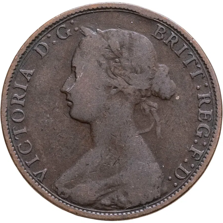 Великобритания 1/2 пенни (penny) 1863