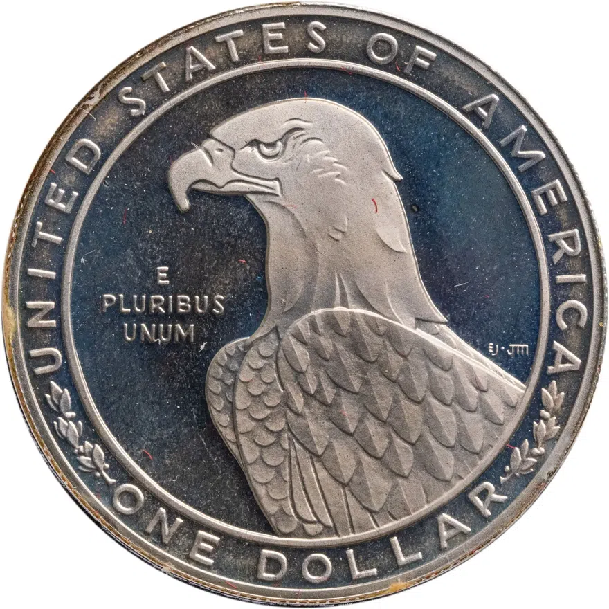 США 1 доллар (dollar) 1983 S XXIII летние Олимпийские Игры 1984 в Лос-Анджелесе знак монетного двора "S" - Сан-Франциско, реверс