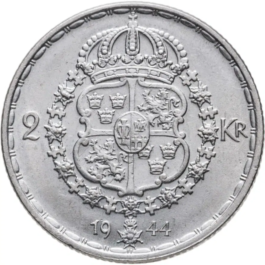 Швеция 2 кроны (kronor) 1944