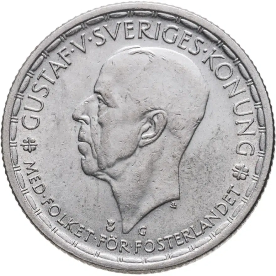 Швеция 2 кроны (kronor) 1944, реверс