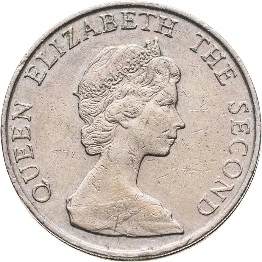 Гонконг 5 долларов (dollars) 1982, реверс
