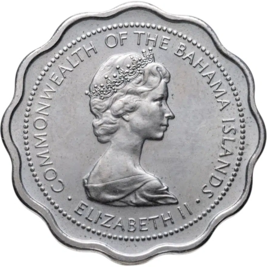 Багамы 10 центов (cents) 1972, реверс