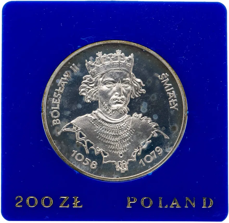 Польша 200 злотых (zlotych) 1981 "Польские правители - Князь Болеслав II Смелый", реверс