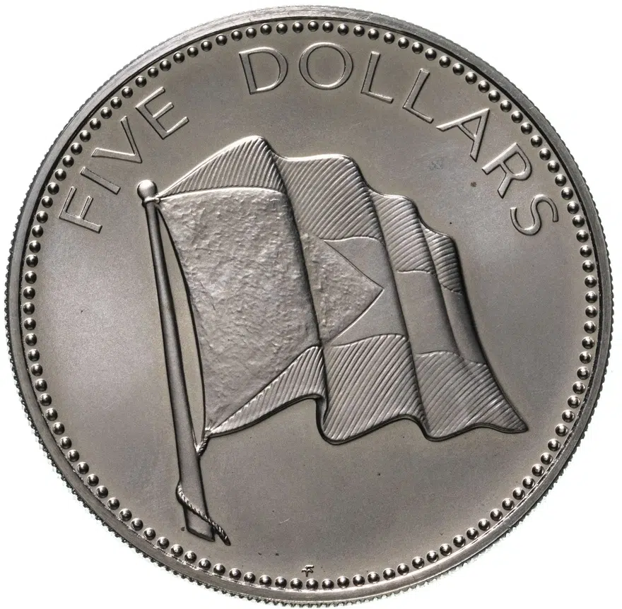 Багамы 5 долларов (dollars) 1974