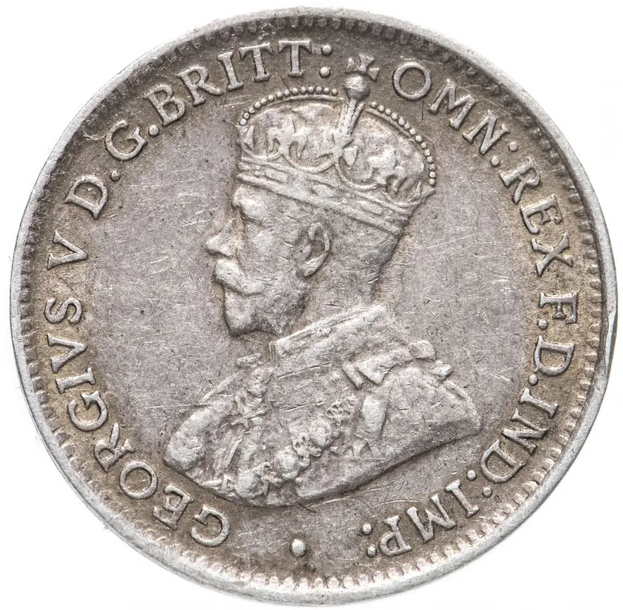 Австралия 3 пенса (pence) 1921 "M" - Мельбурн