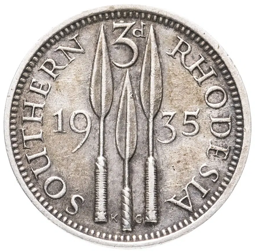 Южная Родезия 3 пенса (pence) 1935