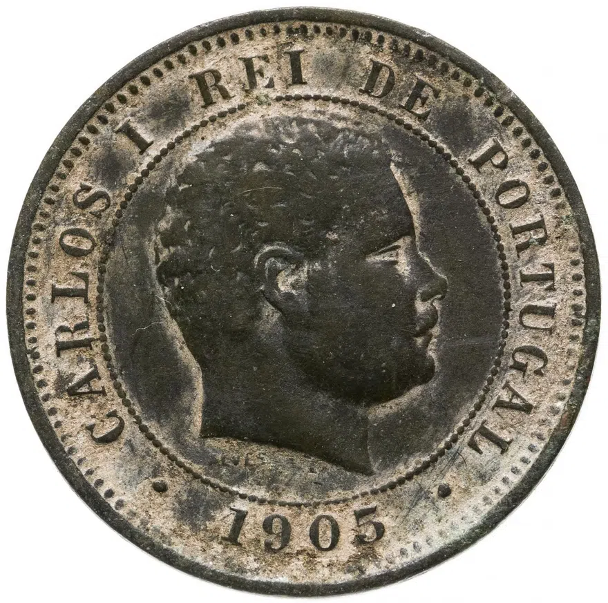 Португалия 5 рейс (reis) 1905