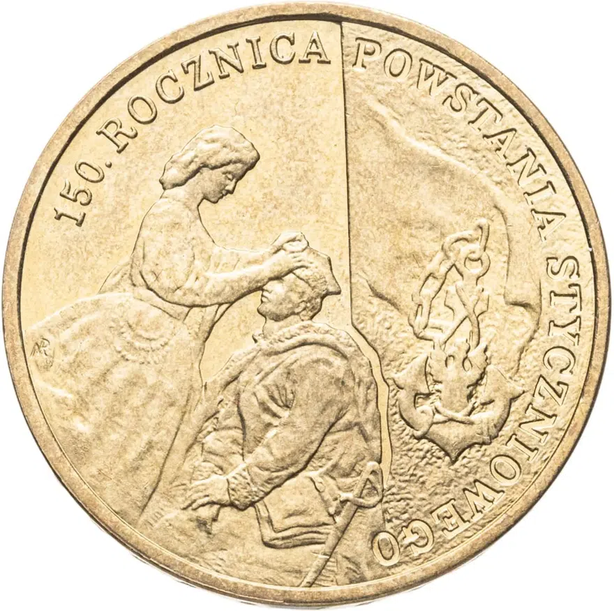 Польша 2 злотых (zlote) 2013  150 лет Январскому восстанию, аверс