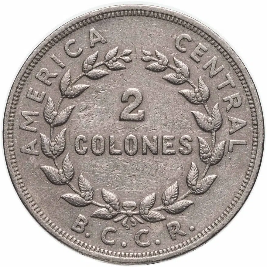 Коста-Рика 2 колона (colon) 1972