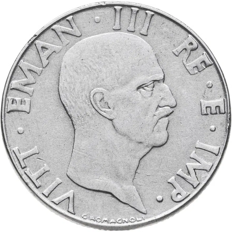 Италия 50 чентезимо (centesimi) 1940 не магнетик, реверс