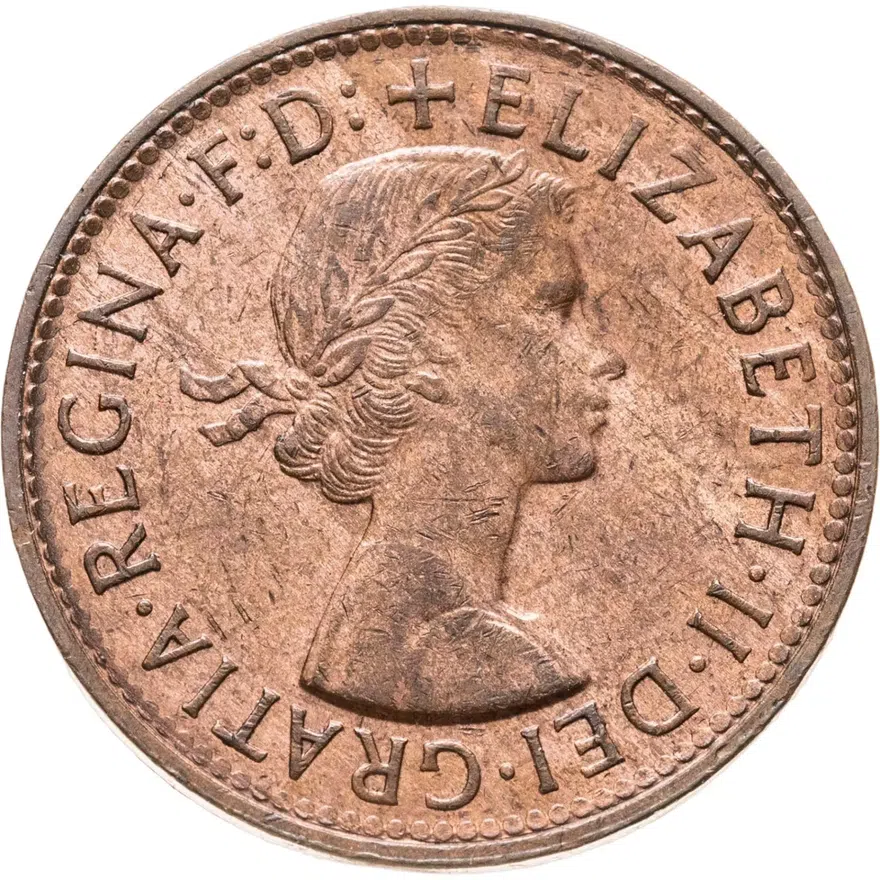 Австралия 1/2 пенни (penny) 1960, реверс