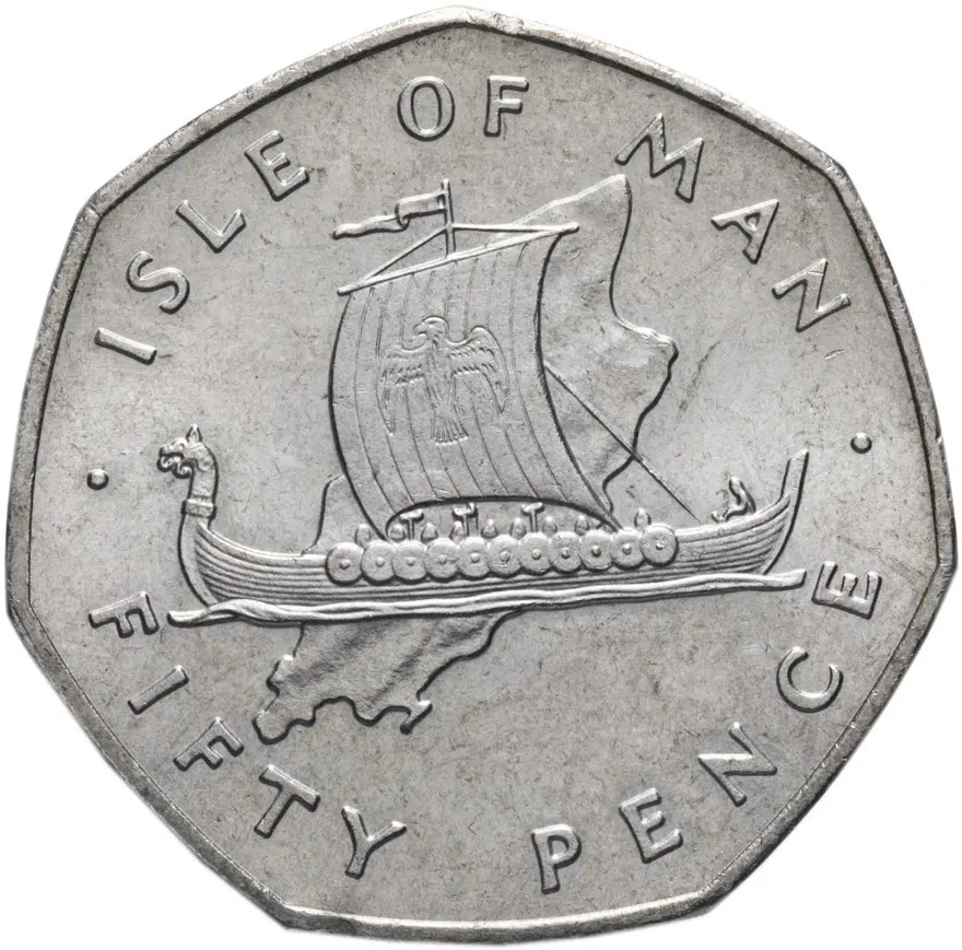 Остров Мэн 50 пенсов (pence) 1976