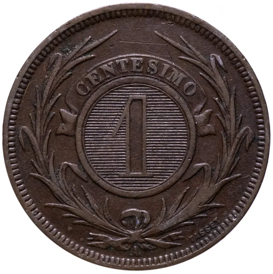Уругвай 1 сентесимо (centesimo) 1869 A