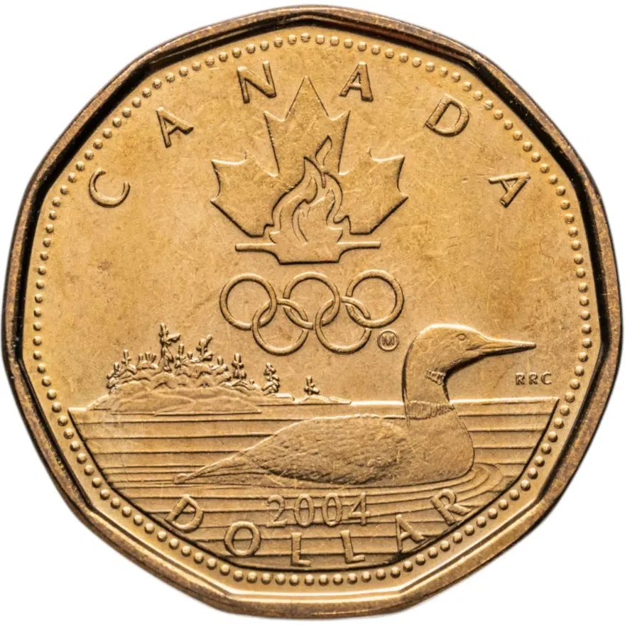 Канада 1 доллар (dollar) 2004 "XXVIII летние Олимпийские Игры, Афины 2004", аверс