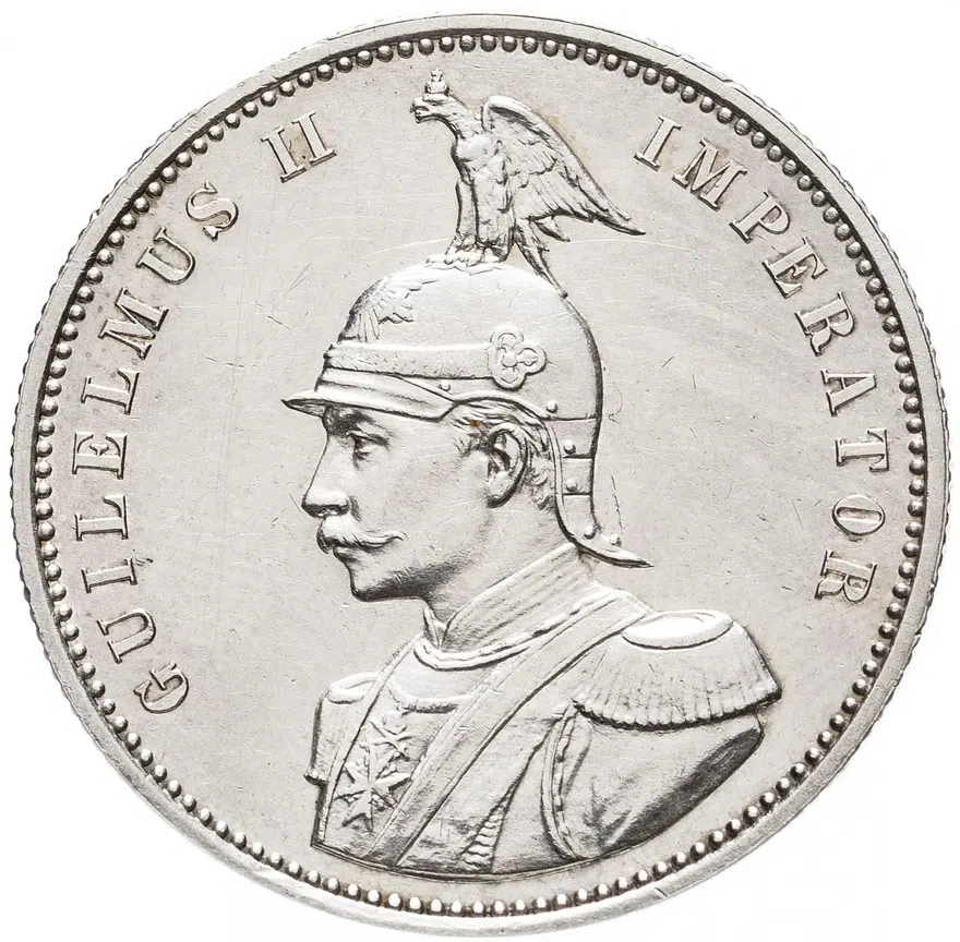 Германская Восточная Африка 1 рупия 1890, аверс
