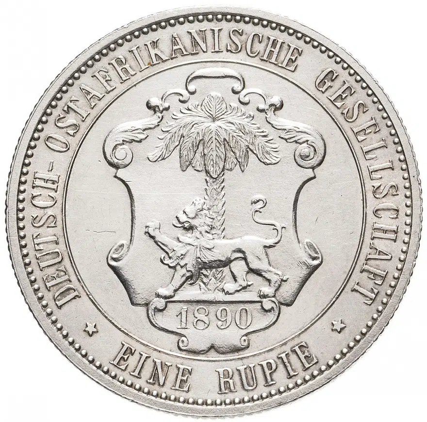 Германская Восточная Африка 1 рупия 1890, реверс