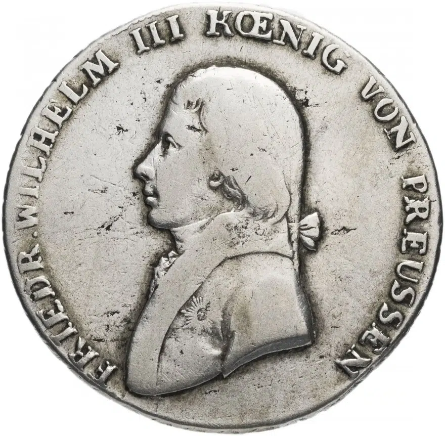 Пруссия 1 талер 1809, аверс