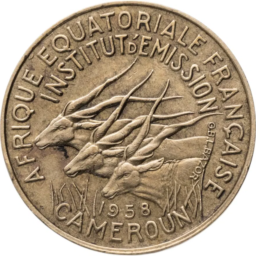 Камерун 5 франков (francs) 1958