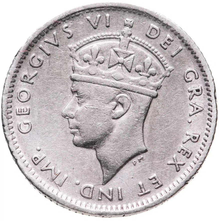 Ньюфаундленд 10 центов (cents) 1941, реверс