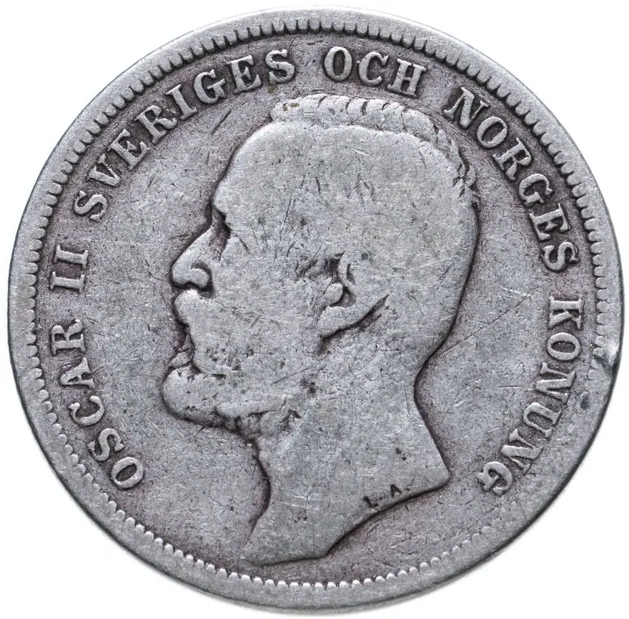 Швеция 1 крона (crown) 1897