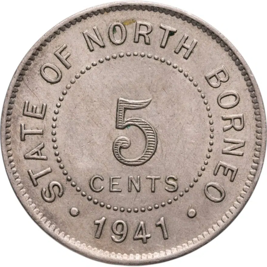 Северное Борнео 5 центов (cents) 1941