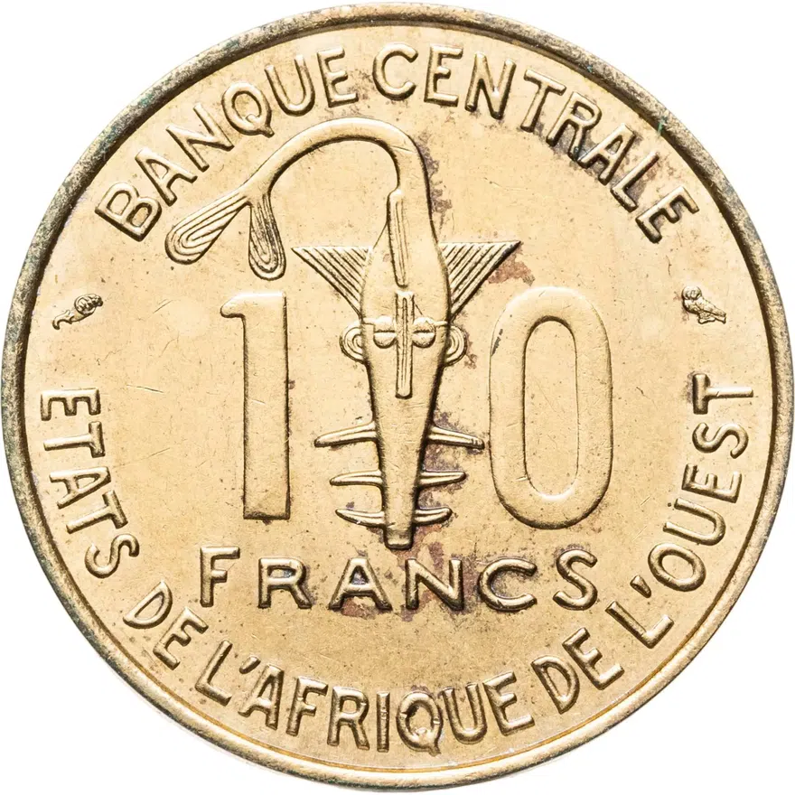 Западная Африка (BCEAO) 10 франков (francs) 1959