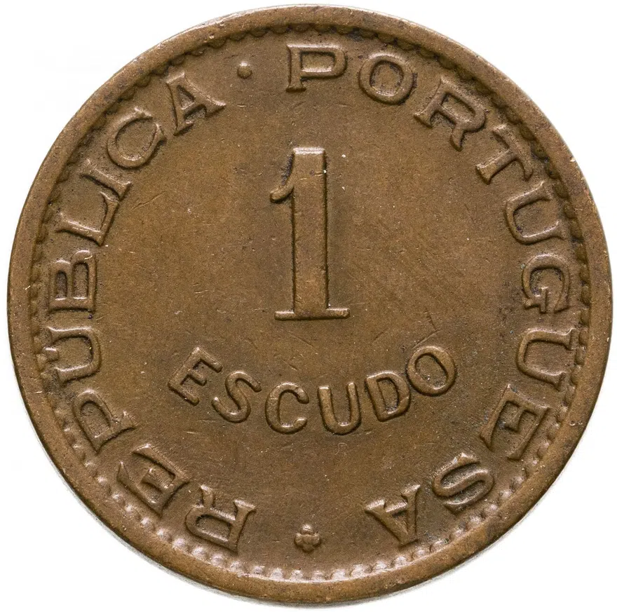 Ангола 1 эскудо (escudo) 1972, аверс
