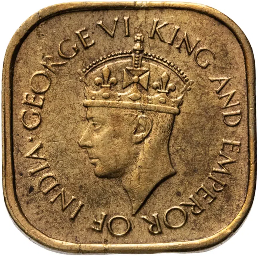 Цейлон 5 центов (cents) 1944, реверс