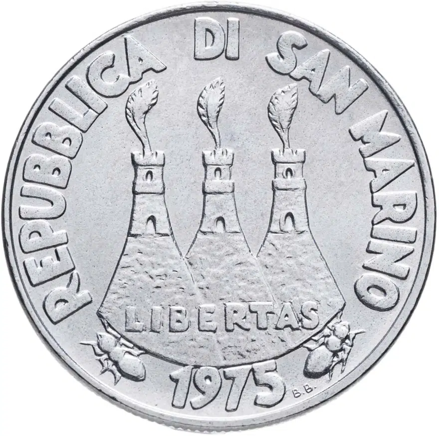 Сан-Марино 50 лир (lire) 1975  Любовь у животных