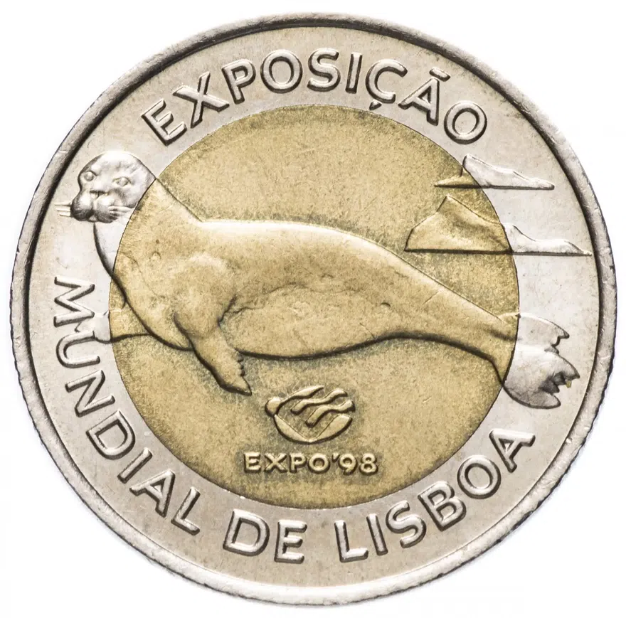 Португалия 100 эскудо (escudos) 1997   "Лиссабон ЭКСПО, 1998", реверс
