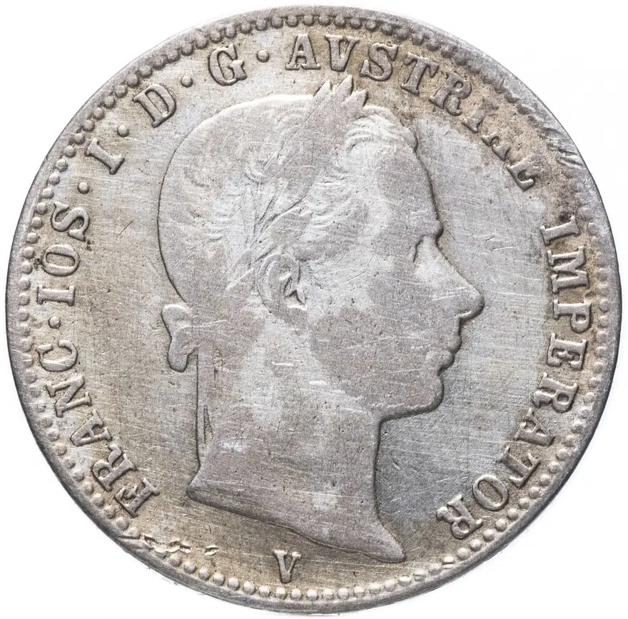 Австрия 1/4 флорина 1860, реверс