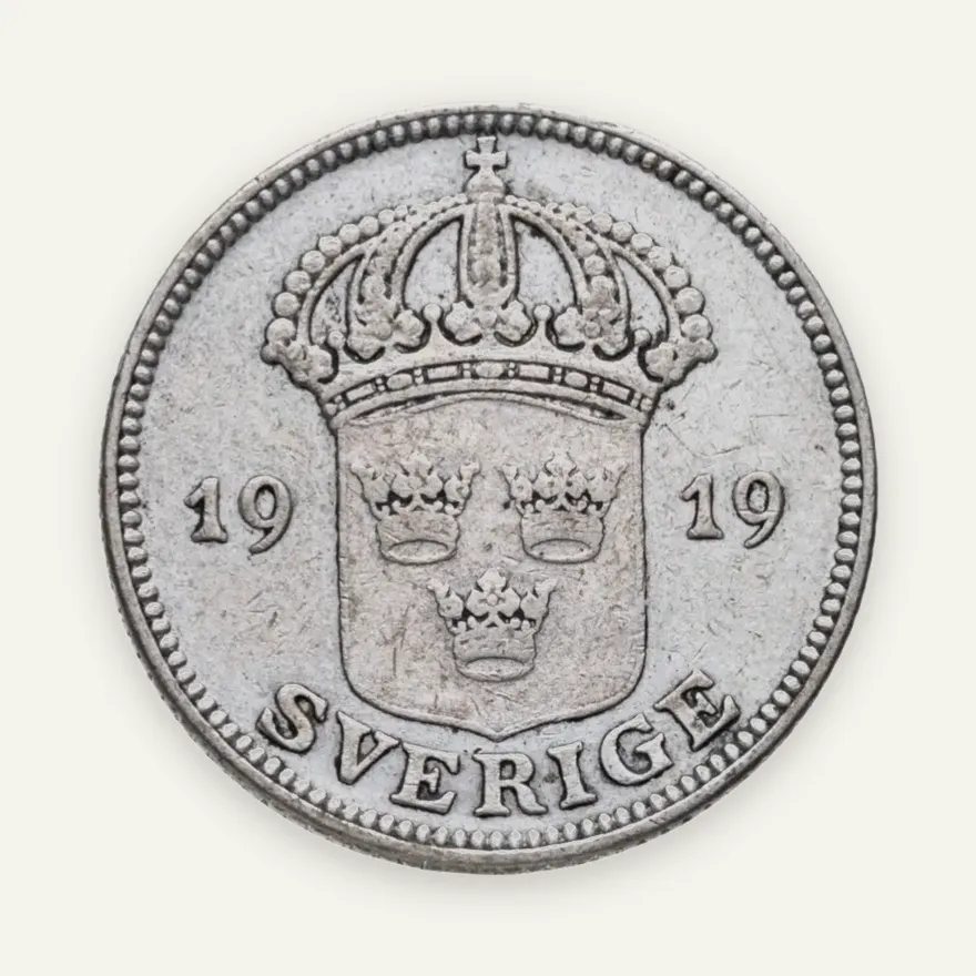 Швеция набор из 4-х монет 50 эре 1883-1919
