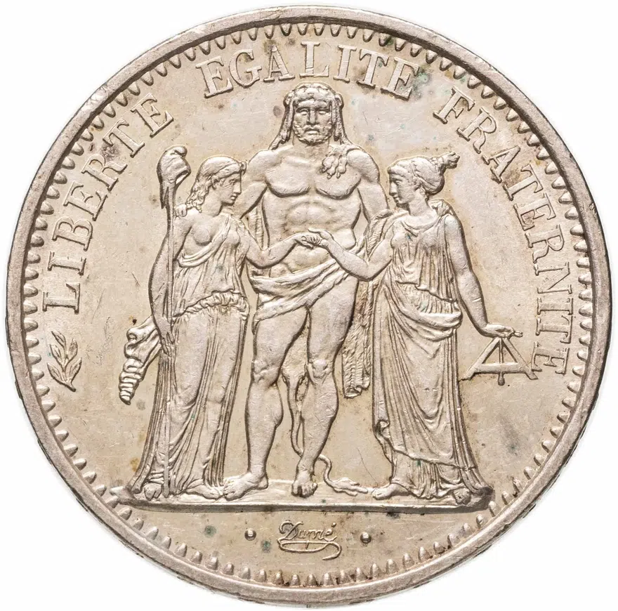 Франция 10 франков (francs) 1966, реверс