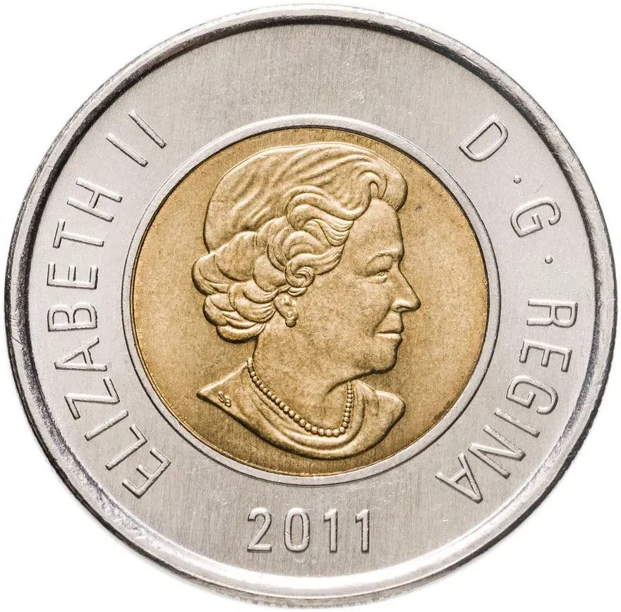 Канада 2 доллара (dollars) 2011   Тайга - половина суши Канады, реверс