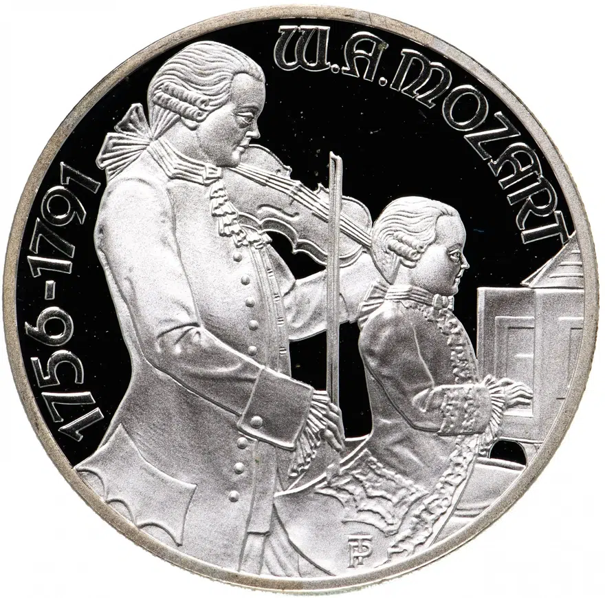 Австрия 100 шиллингов (shillings) 1991 "200 лет со дня смерти Вольфганга Амадея Моцарта. Зальцбург"