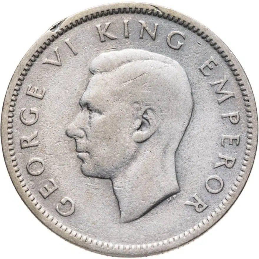 Новая Зеландия 1 шиллинг (shilling) 1943