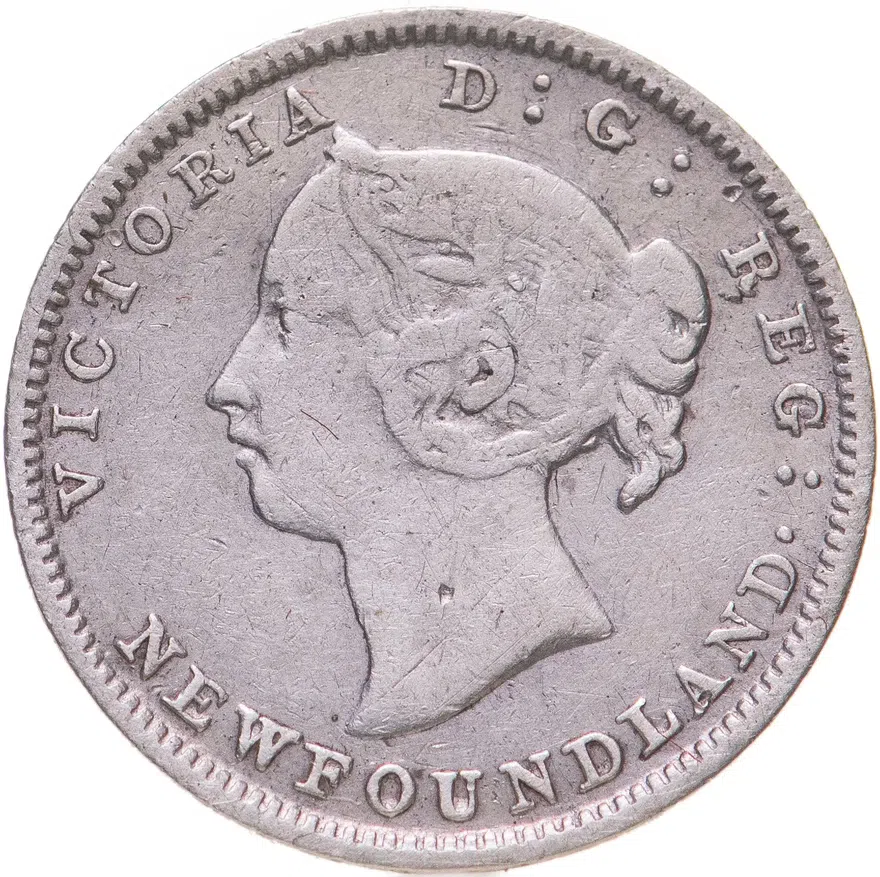 Ньюфаундленд 5 центов (cents) 1890, реверс