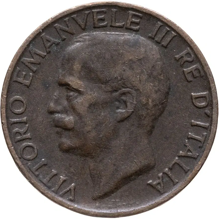 Италия 5 чентезимо (centesimi) 1929, реверс