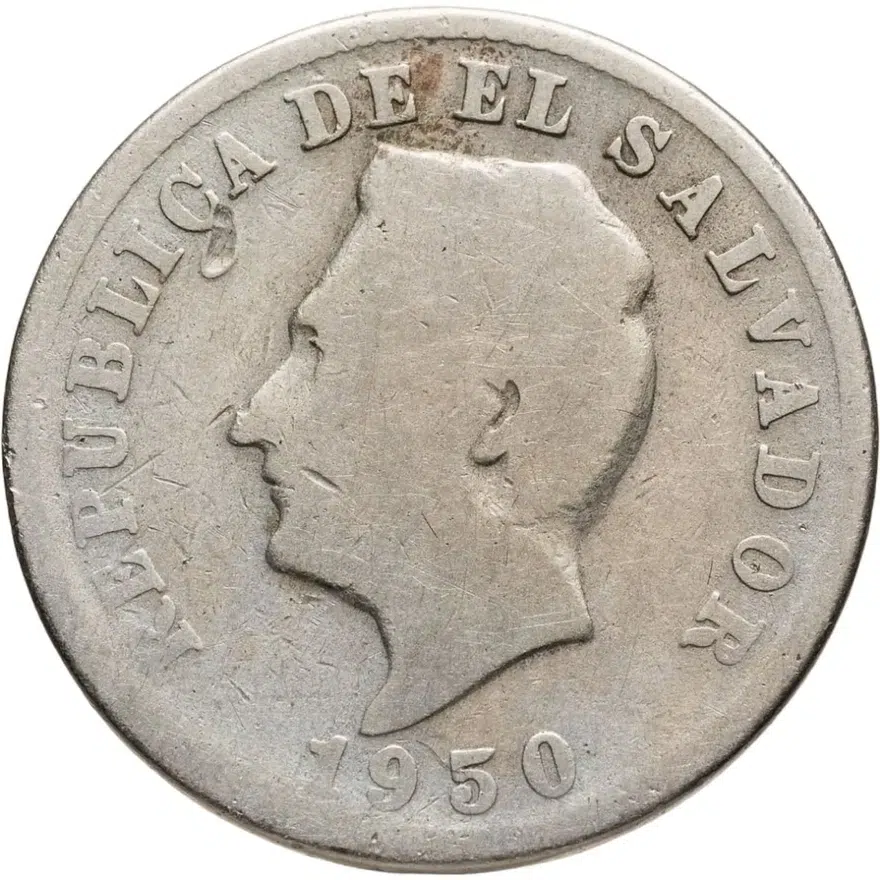 Сальвадор 5 сентаво (centavos) 1950