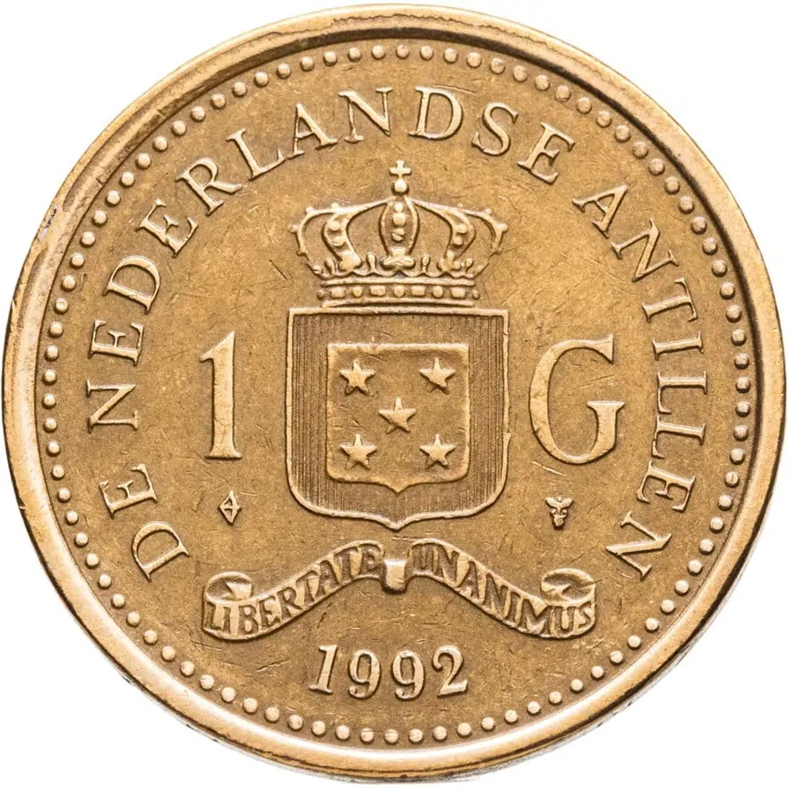 Нидерландские Антильские острова 1 гульден (gulden) 1992
