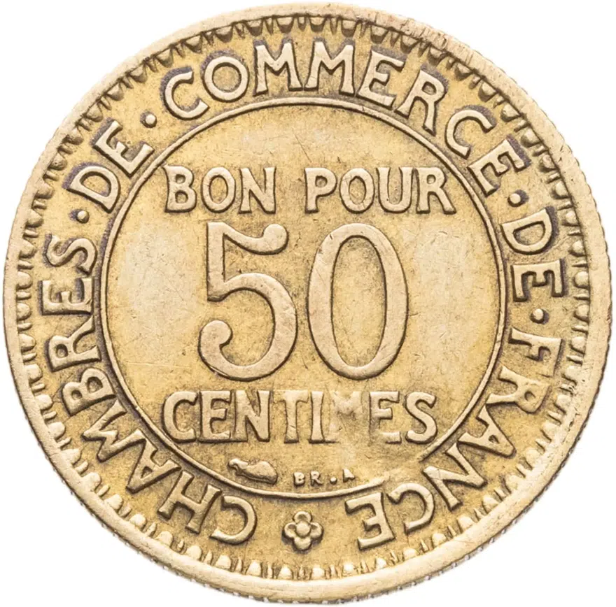 Франция 50 сантимов (centimes) 1926, аверс