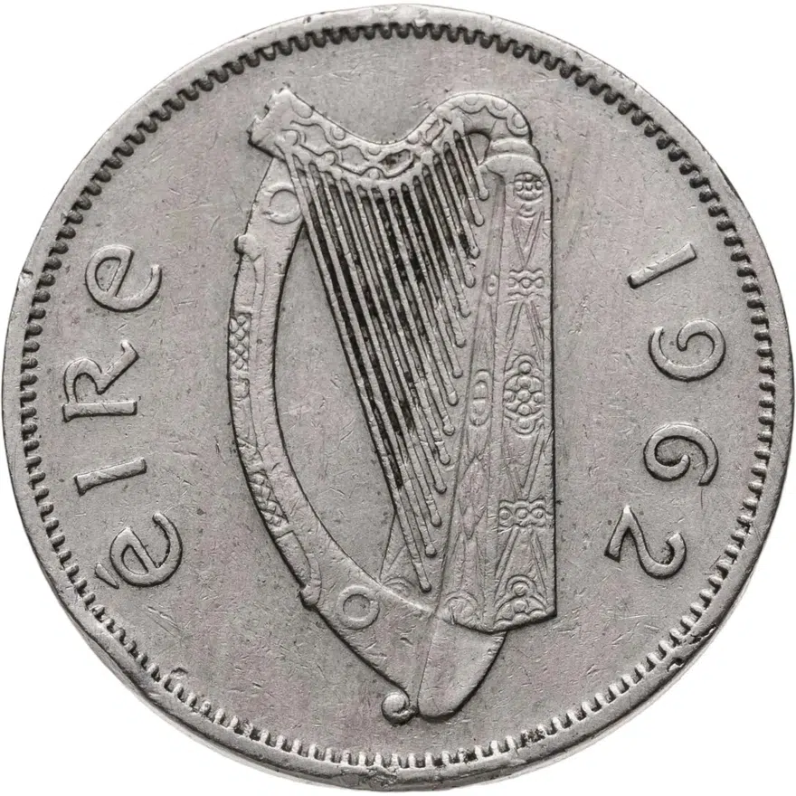 Ирландия 6 пенсов (pence) 1962, реверс