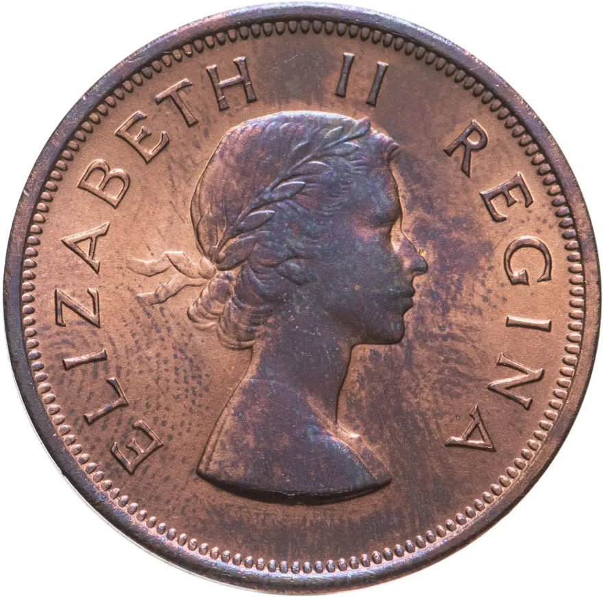 ЮАР 1 пенни (penny) 1960, реверс